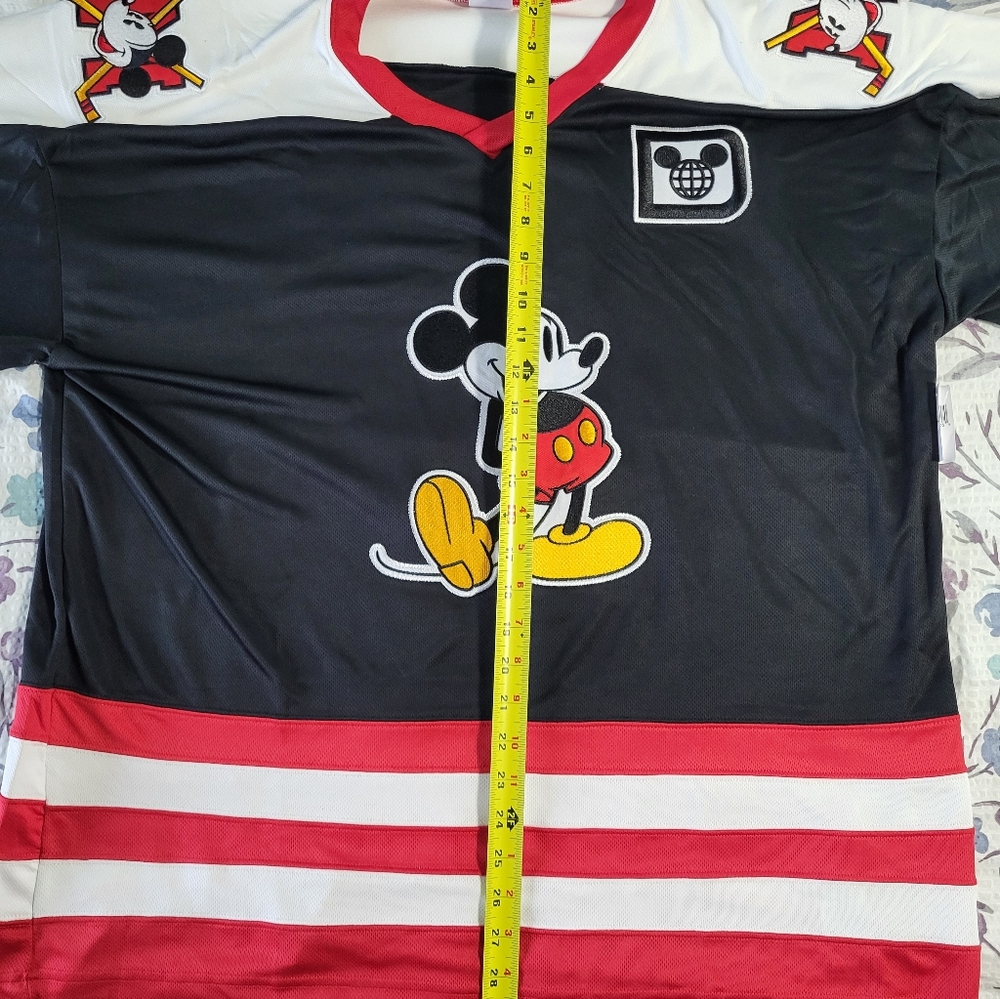 NEW Disney Parks Mickey Mouse Hockey Jersey Adult, LARGE - Picture 8 of 8